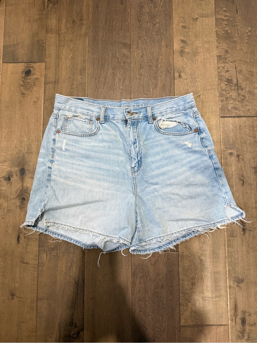 American Eagle Outfitters Light Blue Denim Jean Shorts